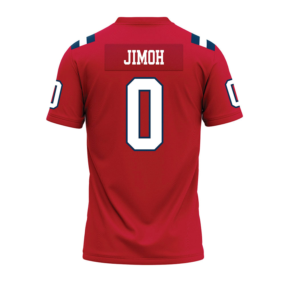 Utah Tech - NCAA Football : Jeremiah Jimoh - Red Premium Football Jersey-1