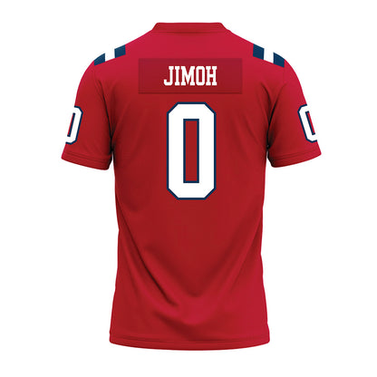 Utah Tech - NCAA Football : Jeremiah Jimoh - Red Premium Football Jersey-1