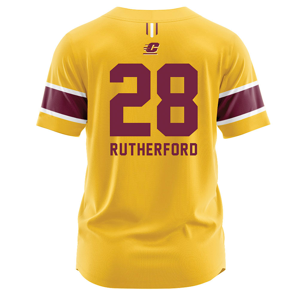 Central Michigan - NCAA Baseball : Cal Rutherford - Jersey-1