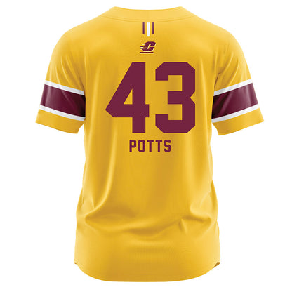 Central Michigan - NCAA Baseball : Tyson Potts - Jersey-1