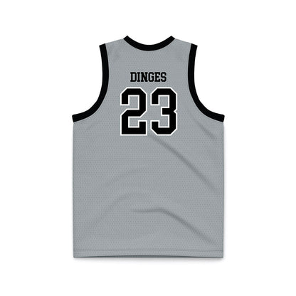 Providence - NCAA Women's Basketball : Ashley Dinges - Grey Basketball Jersey-1