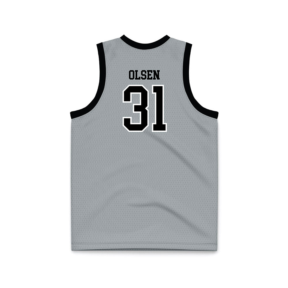 Providence - NCAA Women's Basketball : Olivia Olsen - Grey Basketball Jersey-1