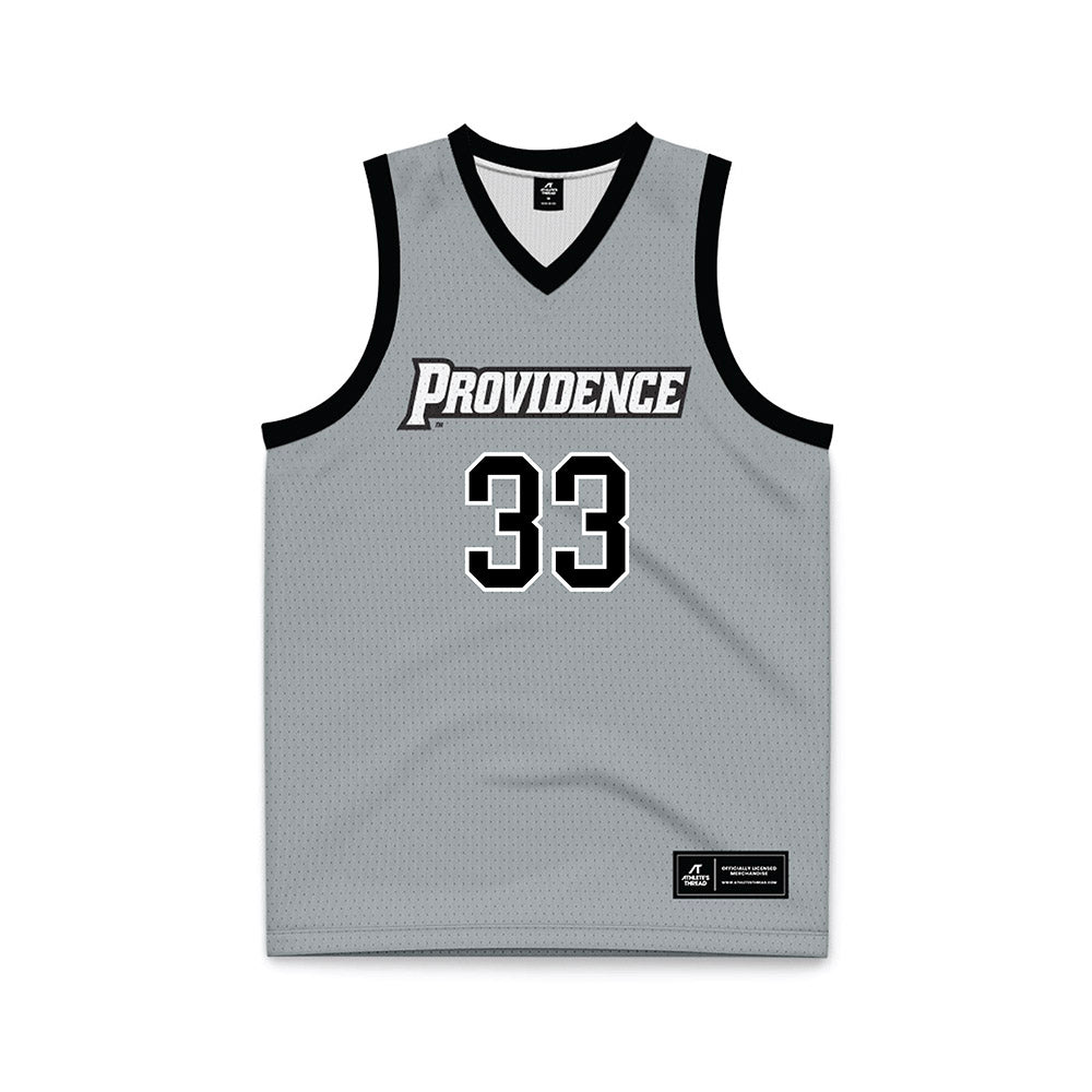 Providence - NCAA Women's Basketball : Sophi Hall - Grey Basketball Jersey-0