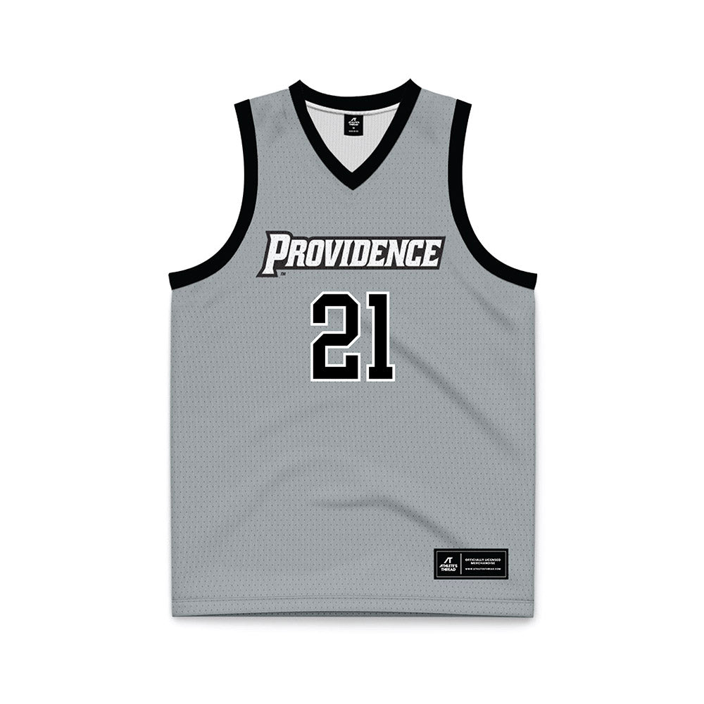 Providence - NCAA Women's Basketball : Payton Dunbar - Grey Basketball Jersey-0