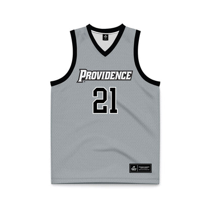 Providence - NCAA Women's Basketball : Payton Dunbar - Grey Basketball Jersey-0