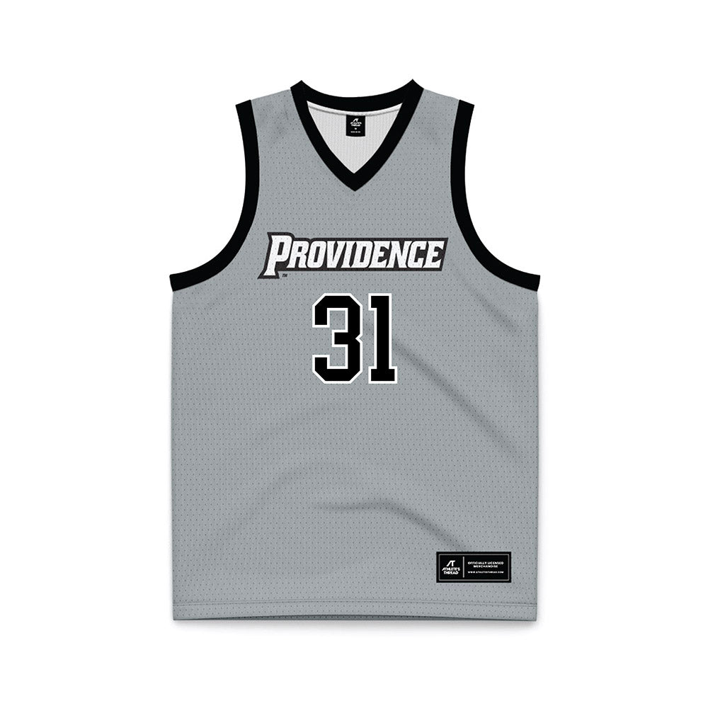 Providence - NCAA Women's Basketball : Olivia Olsen - Grey Basketball Jersey-0