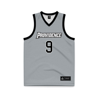 Providence - NCAA Women's Basketball : Austeja Babraitis - Grey Basketball Jersey-0