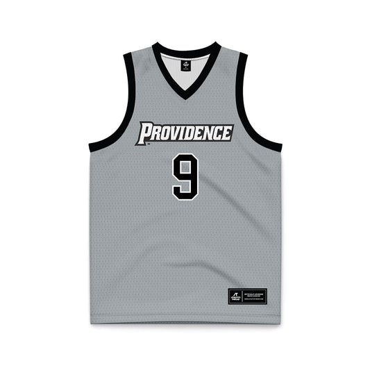 Providence - NCAA Women's Basketball : Austeja Babraitis - Grey Basketball Jersey-0
