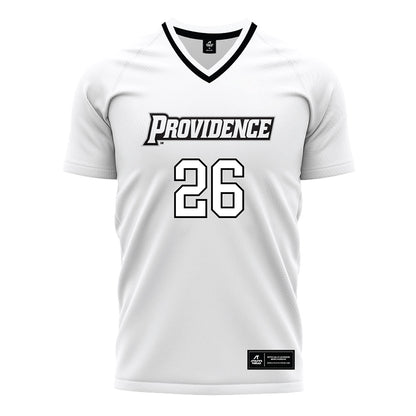 Providence - NCAA Men's Soccer : Brian Garrepy - White Soccer Jersey-0