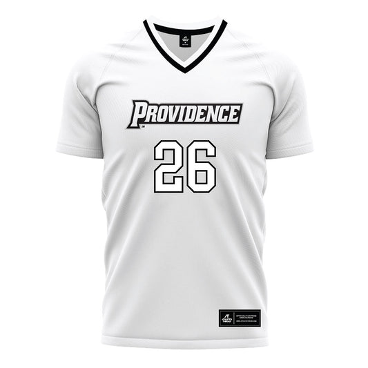 Providence - NCAA Men's Soccer : Brian Garrepy - White Soccer Jersey-0