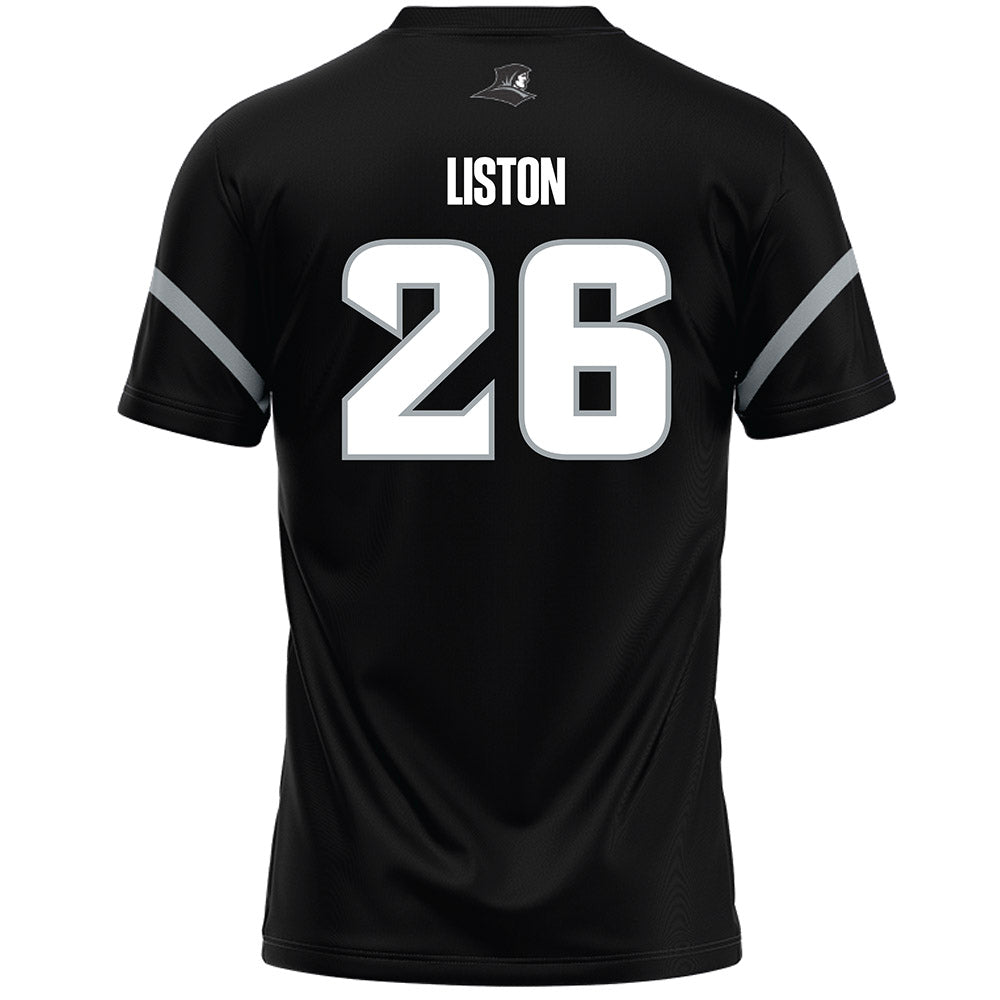 Providence - NCAA Men's Lacrosse : Spencer Liston - Black Lacrosse Jersey -1