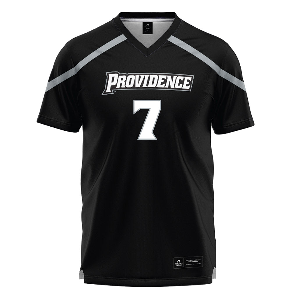 Providence - NCAA Men's Lacrosse : Luca Meola - Black Lacrosse Jersey -0