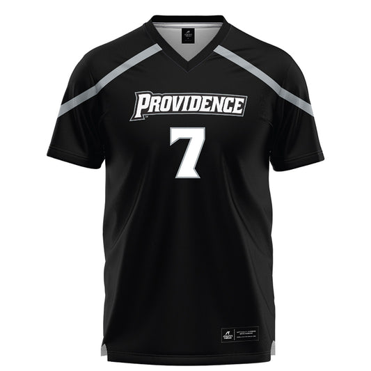 Providence - NCAA Men's Lacrosse : Luca Meola - Black Lacrosse Jersey -0