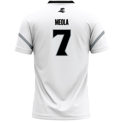 Providence - NCAA Men's Lacrosse : Luca Meola - White Lacrosse Jersey -1
