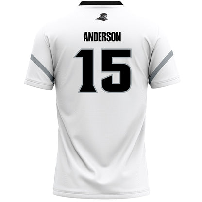 Providence - NCAA Men's Lacrosse : Cooper Anderson - White Lacrosse Jersey -1