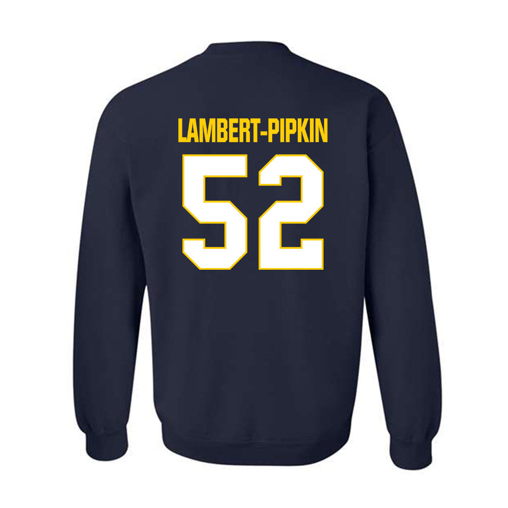 Toledo - NCAA Football : Lucas Lambert-Pipkin - Classic Shersey Crewneck Sweatshirt-1