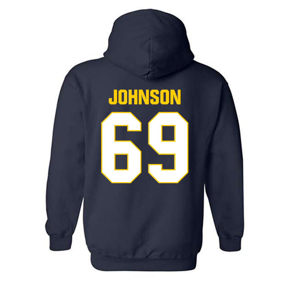 Toledo - NCAA Football : Dominic Johnson - Classic Shersey Hooded Sweatshirt-1