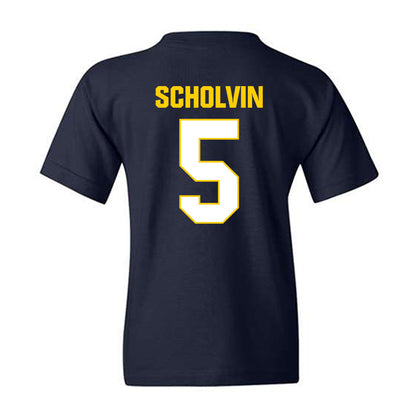 Toledo - NCAA Baseball : Charlie Scholvin - Classic Shersey Youth T-Shirt-1
