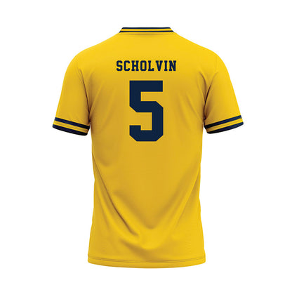Toledo - NCAA Baseball : Charlie Scholvin - Baseball Jersey-1