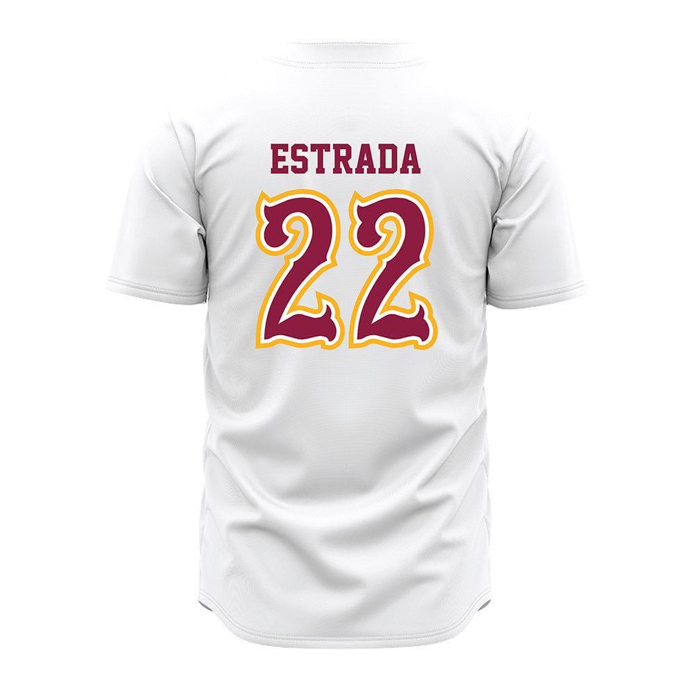 Bethune - NCAA Baseball : Jacob Estrada - White Jersey-1
