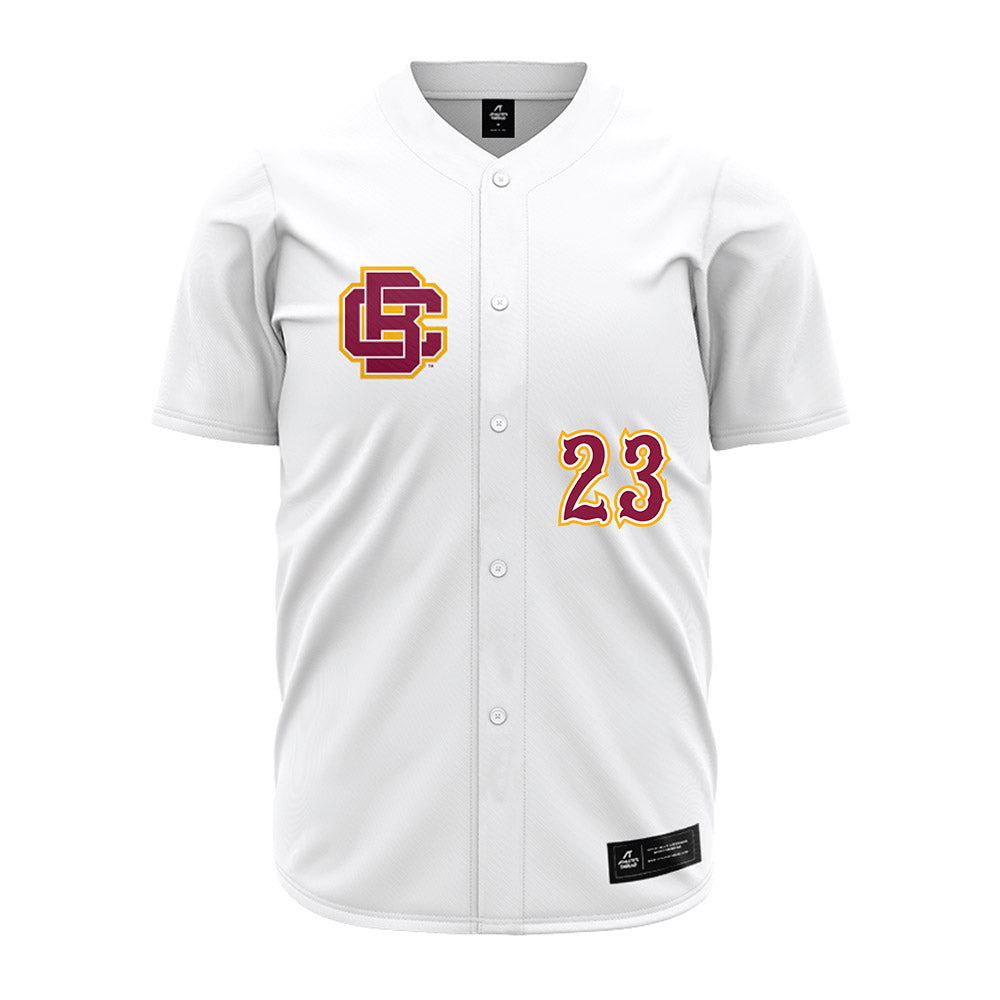 Bethune - NCAA Baseball : Michael Benedict - White Jersey-0