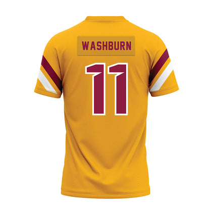 Bethune - NCAA Football : Isaiah Washburn - Gold Premium Football Jersey-1