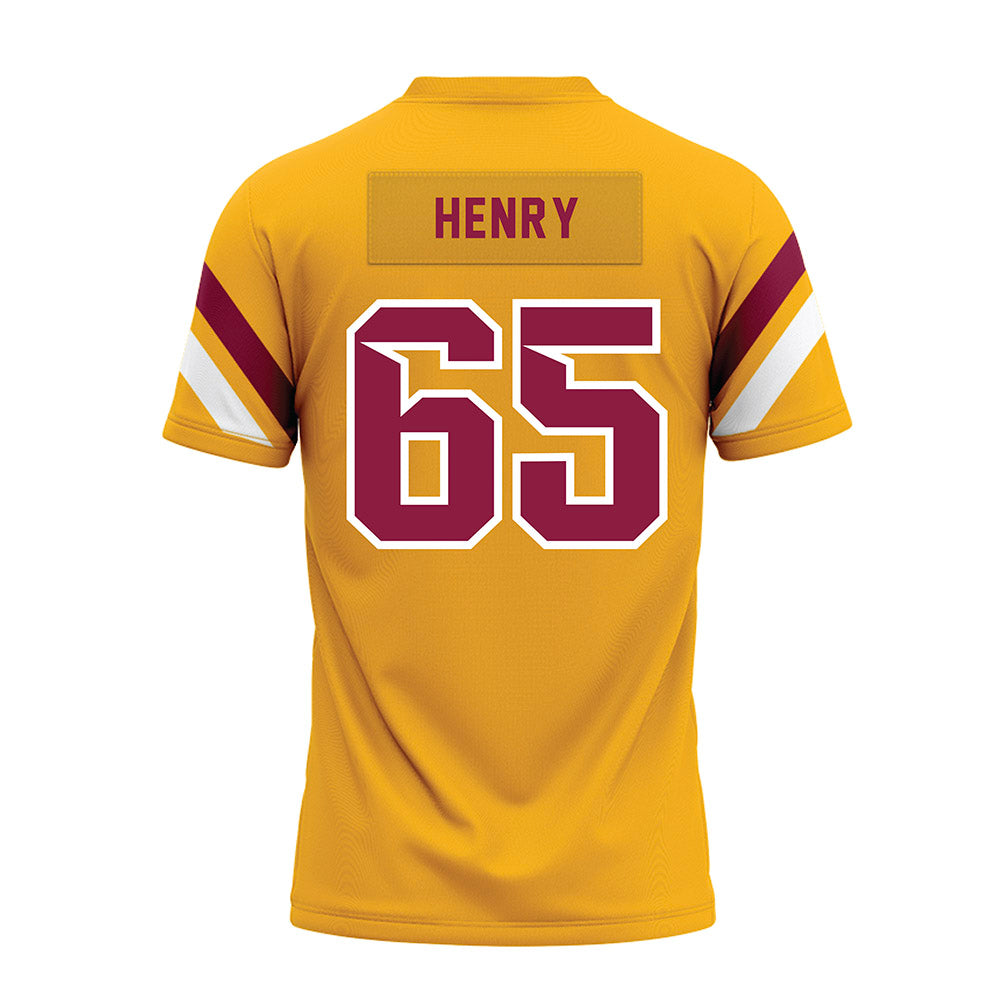 Bethune - NCAA Football : Javarion Henry - Gold Premium Football Jersey-1