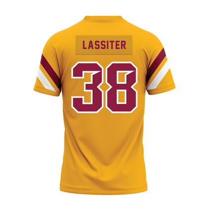 Bethune - NCAA Football : Naim Lassiter - Gold Premium Football Jersey-1