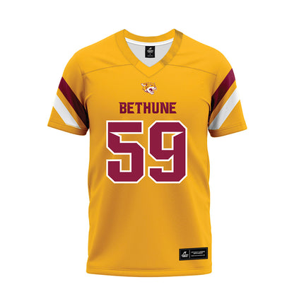 Bethune - NCAA Football : Malik Stinnett - Gold Premium Football Jersey-0