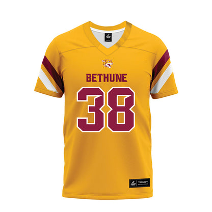 Bethune - NCAA Football : Naim Lassiter - Gold Premium Football Jersey-0
