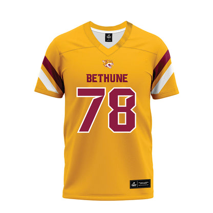 Bethune - NCAA Football : Amir Hodzic - Gold Premium Football Jersey-0