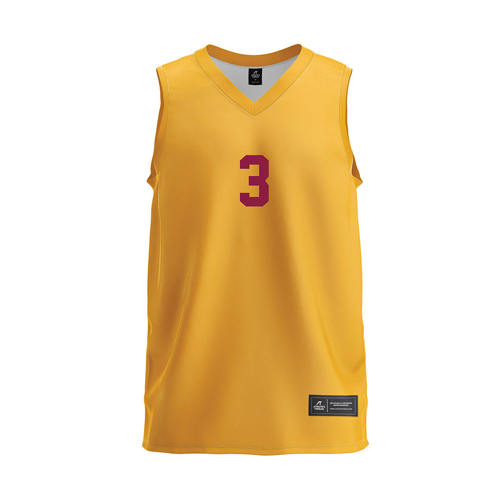 Bethune - NCAA Women's Volleyball : Kiya Colvin - Gold Volleyball Jersey-0