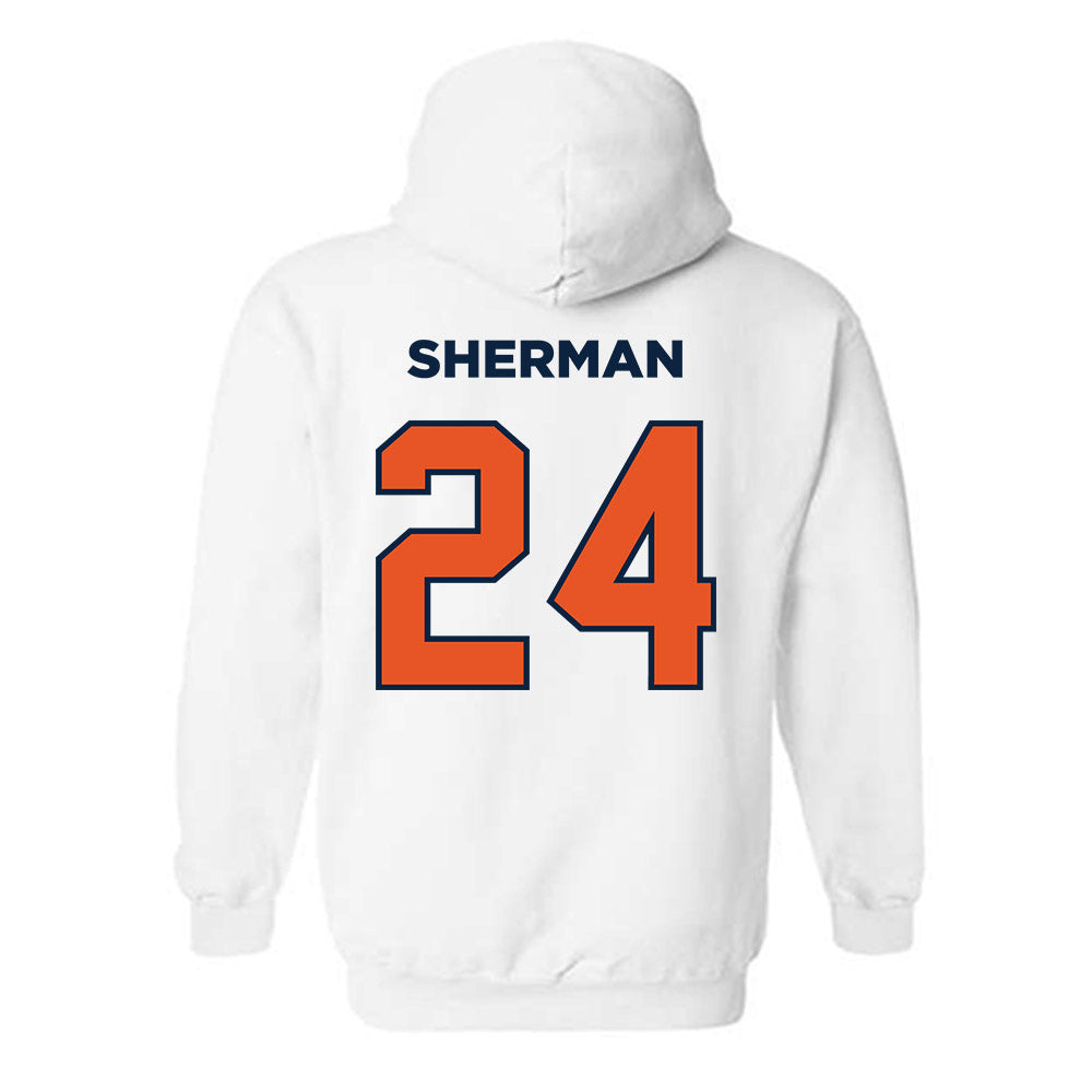 Utica - NCAA Men's Basketball : Luke Sherman - Classic Shersey Hooded Sweatshirt-1