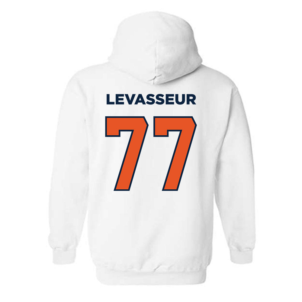 Utica - NCAA Men's Soccer : Cian LeVasseur - Classic Shersey Hooded Sweatshirt-1