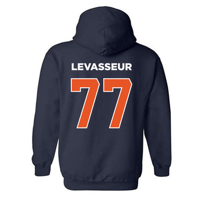 Utica - NCAA Men's Soccer : Cian LeVasseur - Classic Shersey Hooded Sweatshirt-1