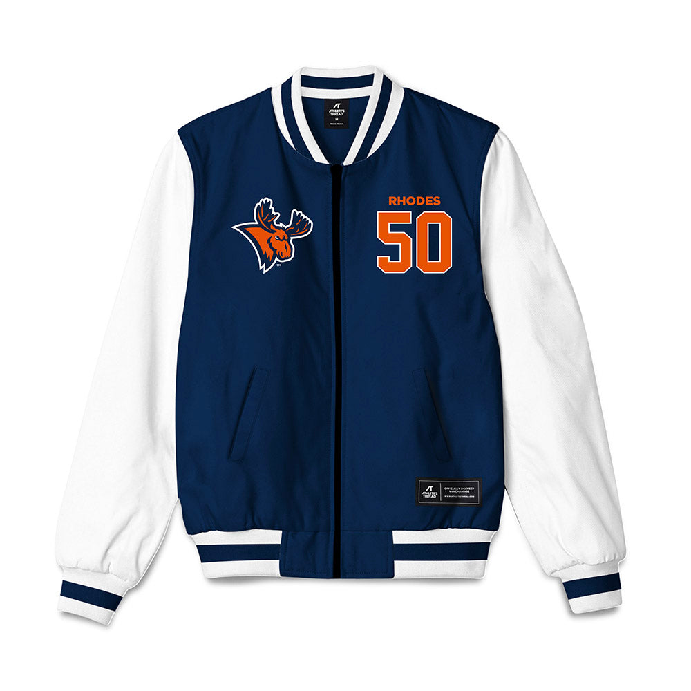 Utica - NCAA Baseball : Austin Rhodes - Bomber Jacket-0