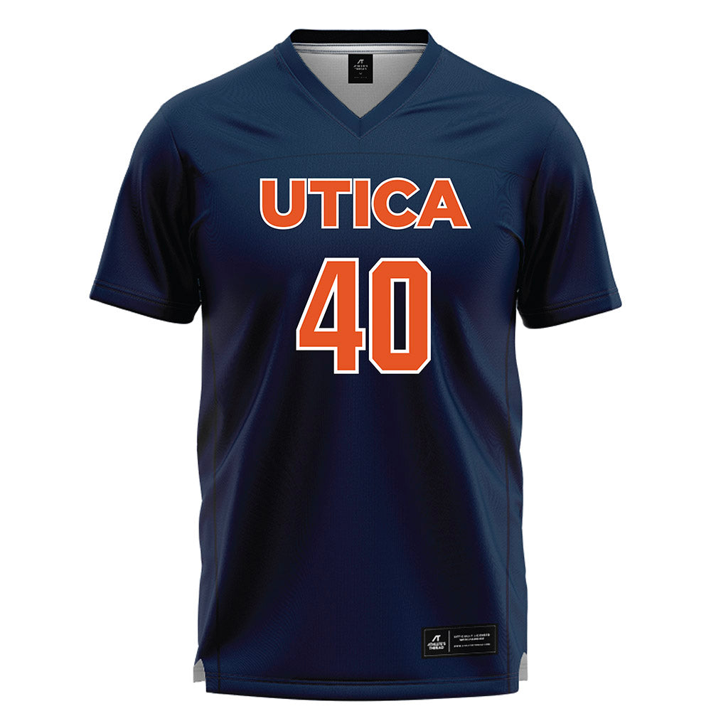 Utica - NCAA Women's Lacrosse : Alannah Nole - Navy Lacrosse Jersey -0