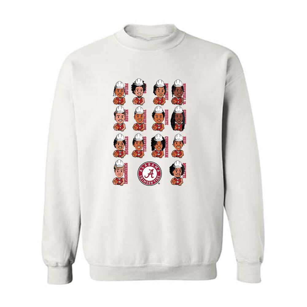 Alabama - NCAA Men's Basketball : - Emoji Style Team Caricature Crewneck Sweatshirt-0