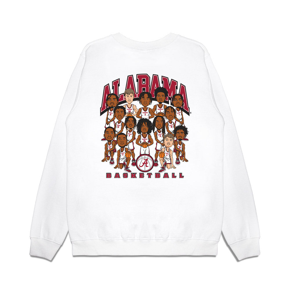 Alabama - NCAA Men's Basketball : - Team Caricature Premium Crewneck Sweatshirt-1