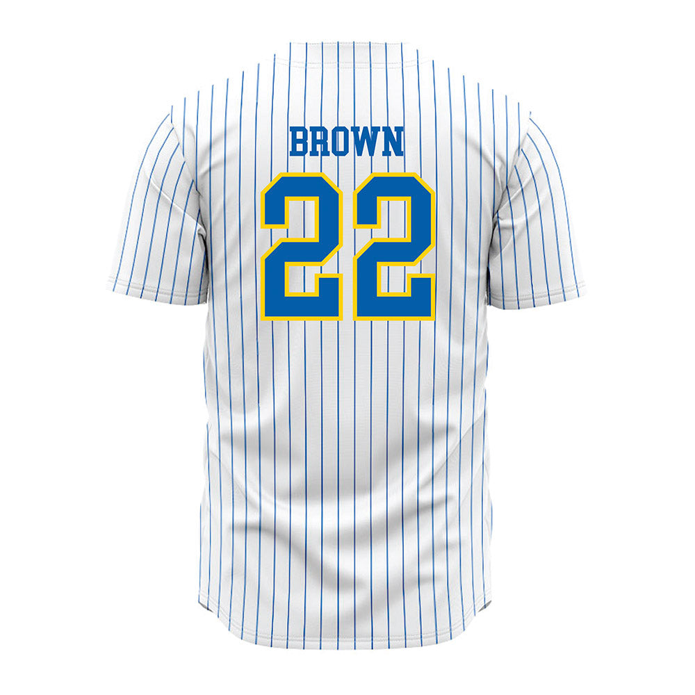 Southeastern - NCAA Baseball : David Brown - White Pinstripe Jersey-1