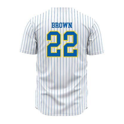 Southeastern - NCAA Baseball : David Brown - White Pinstripe Jersey-1