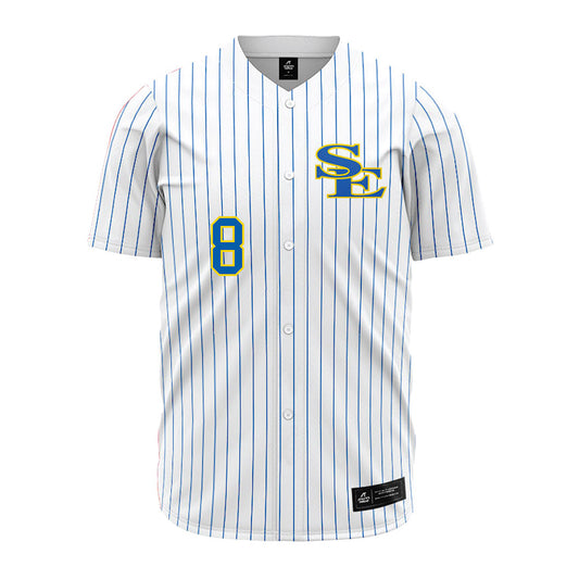 Southeastern - NCAA Baseball : Hayden Carpenter - White Pinstripe Jersey-0