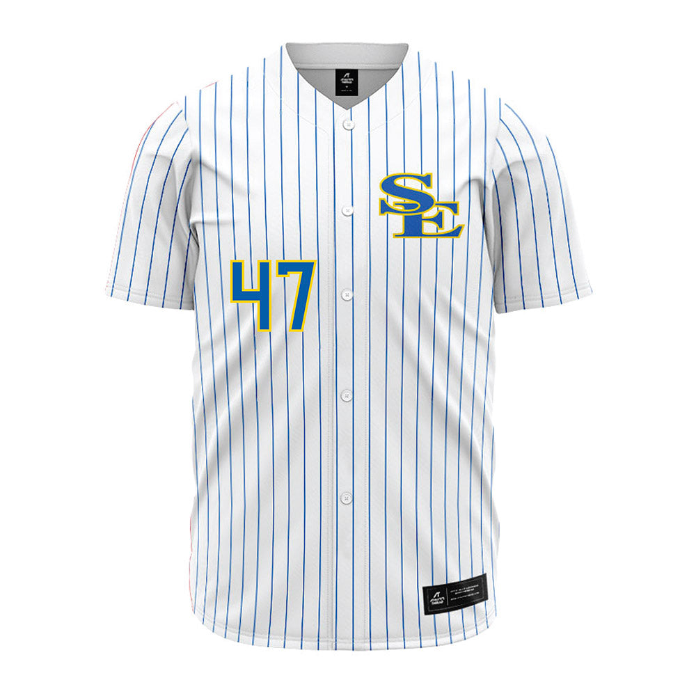 Southeastern - NCAA Baseball : Caiden Hubbard - White Pinstripe Jersey-0
