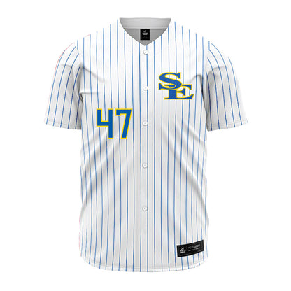 Southeastern - NCAA Baseball : Caiden Hubbard - White Pinstripe Jersey-0