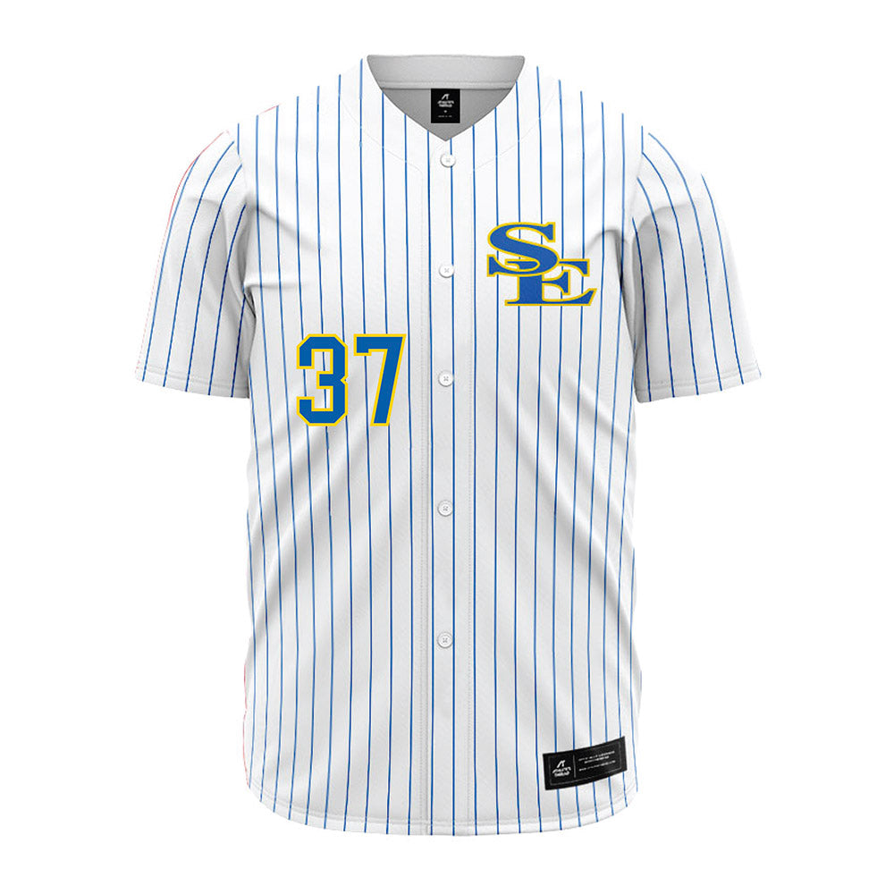 Southeastern - NCAA Baseball : James Hubbard - White Pinstripe Jersey-0
