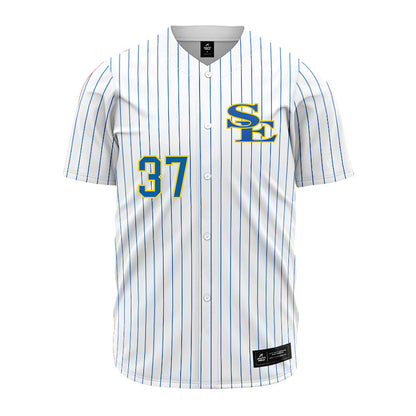 Southeastern - NCAA Baseball : James Hubbard - White Pinstripe Jersey-0