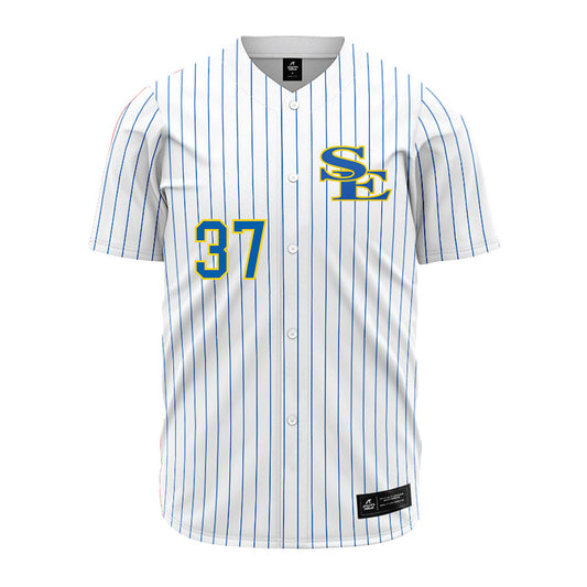 Southeastern - NCAA Baseball : James Hubbard - White Pinstripe Jersey-0