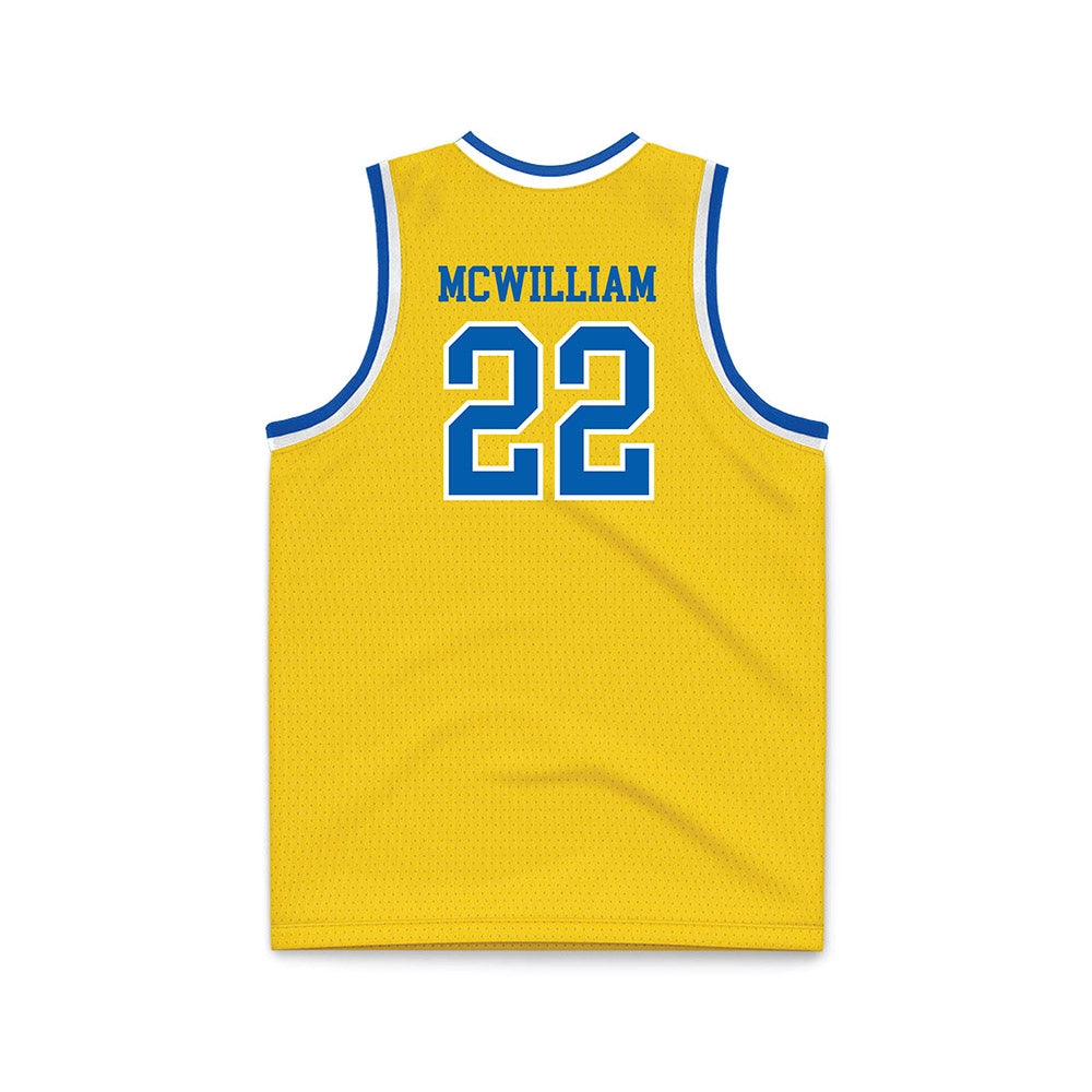 Southeastern - NCAA Men's Basketball : Saxon McWilliam - Gold Basketball Jersey-1