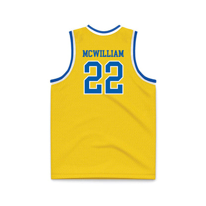 Southeastern - NCAA Men's Basketball : Saxon McWilliam - Gold Basketball Jersey-1