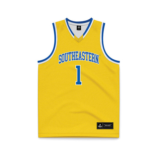 Southeastern - NCAA Men's Basketball : Bela Clobes - Gold Basketball Jersey-0